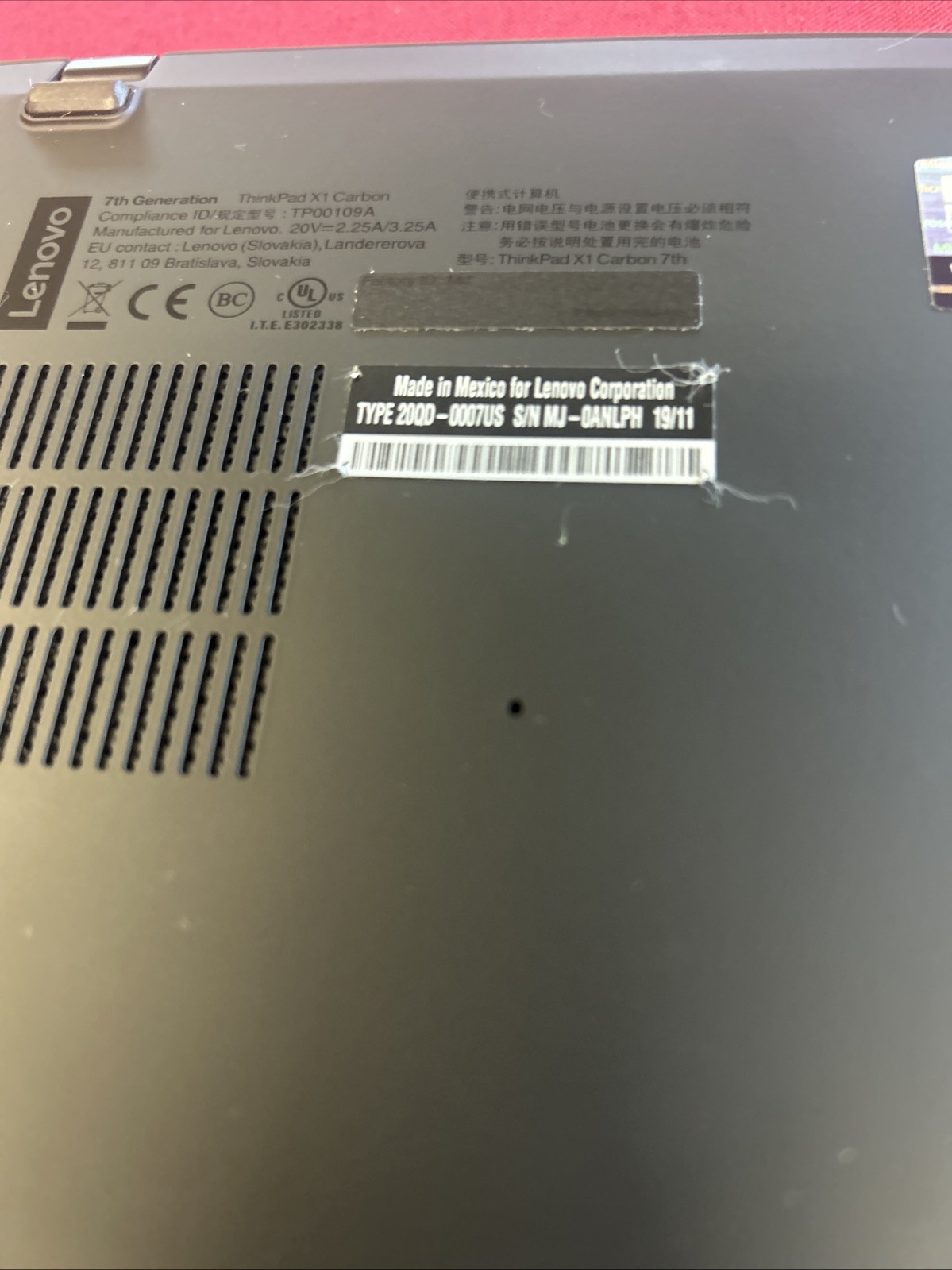 Lenovo ThinkPad X1, 14-Inch Laptop, with i7-8665U, Windows 11 Pro