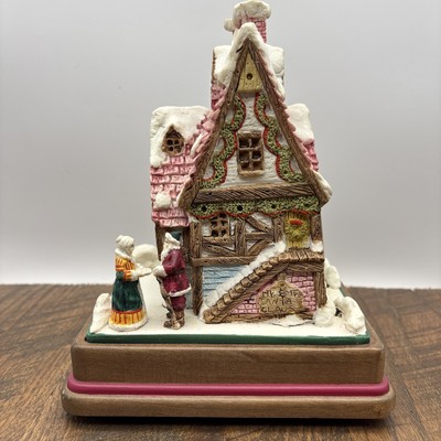 Willitts 1987 North Pole Mr. And Mrs. Clauses Home Christmas Music Box Works