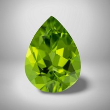 Peridot Pear Cut Gemstone 2 Cts - 9x6 mm Calibrated Loose Gem