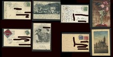 DR AK, PK, 70 (Halberstadt, Hemer) 85 (Triptis) 86, 87 (Dessau) postales #h656