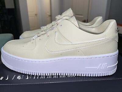 Nike Womens Air Force 1 Sage Low FOSSIL WHITE CJ1642 200 