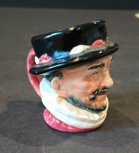 Royal Doulton Beefeater Mug Small 2.5" Miniature Character Toby Jug 1946