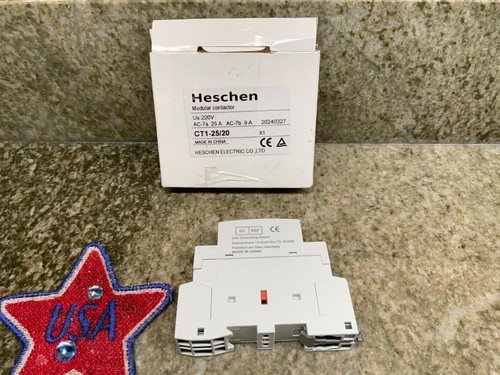 Contactor modular Heschen Us 220V AC-7a 25A AC-7b 9A CT1-25/20 - Imagen 2 de 2