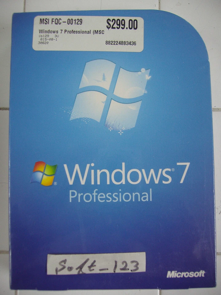 Microsoft Windows 7 Professional Full 32 & 64 Bit DVD MS WIN PRO=NEW SEALED BOX= - Image 2 of 4