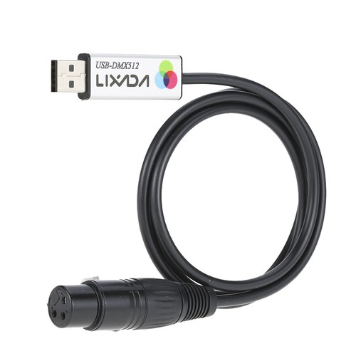 USB to DMX Interface Adapter LED DMX512 PC Stage Lighting Controller Dimmer AU - Picture 4 of 12