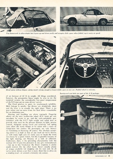 LOTUS ELAN オーナーズハンドブック 1967 1967 Lotus Elan SE Original Car Review Report Print Article
