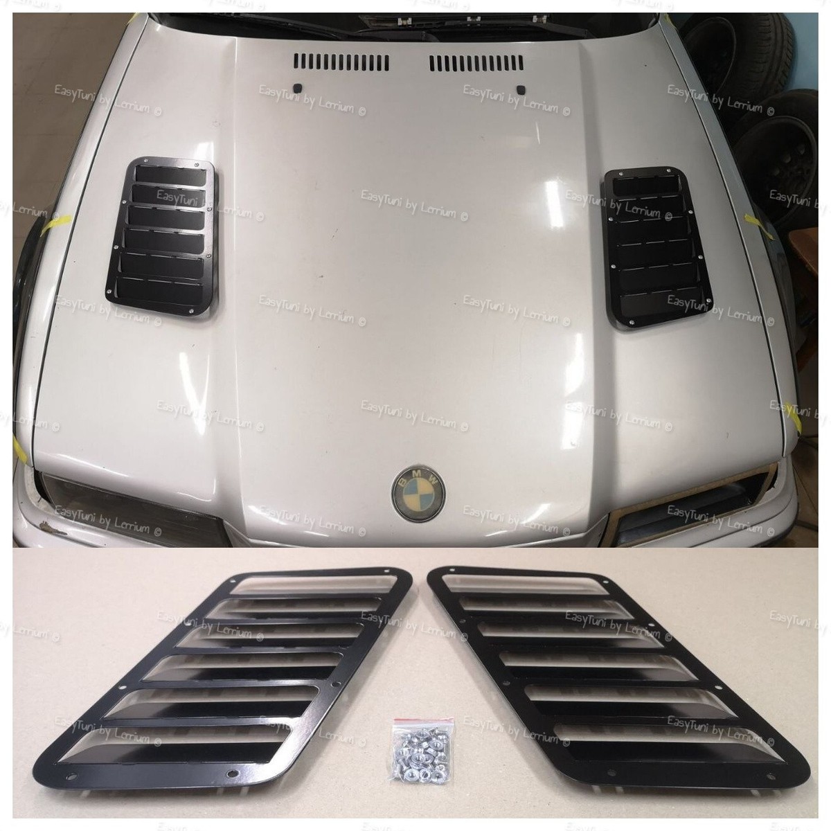 BMW E36 METAL REAL vented louvers hood vents gills set of pcs