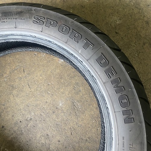 140/80-17 : 1 used bike tyre PIRELLI SPORT DEMON - Picture 3 of 5