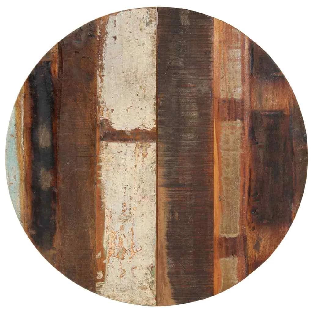 vidaXL Round Table Top 70 cm 15 16 mm Solid Reclaimed Wood Durable