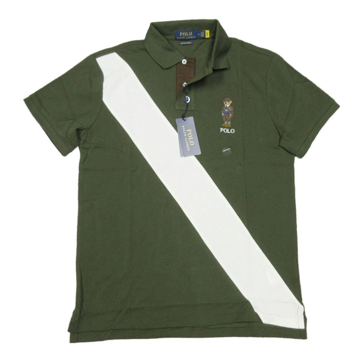 Olive green ralph lauren polo shirt sales