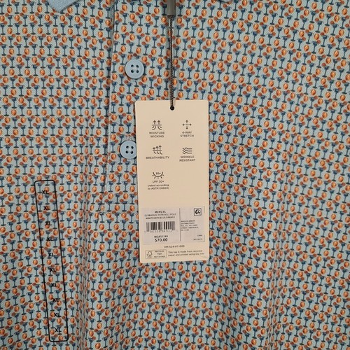 Nuevo Polo de Golf Walter Hagen Para Hombre Casa Club Agujero 19 Estampado Manga Corta XL - Imagen 2 de 9