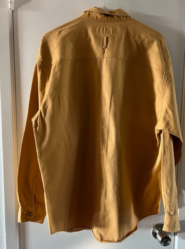 Vintage Jordache | Cotton Button Up Long Sleeved Gold Shirt | Medium - Picture 2 of 5