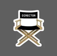 Director's Chair Sticker Film Waterproof Movie Acting Gift NEW