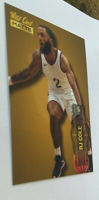 RJ Cole, 2022 Wild Card Matte RC Gold MB-64 Howard Bison, UConn Huskies