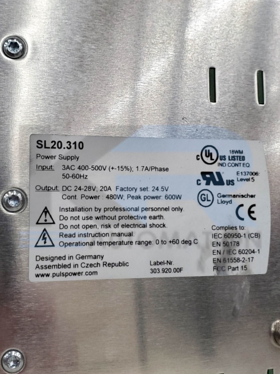 TESTED PULS SL20.310 SL 20 DIN Rail Power Supply 3Ph 50/60Hz