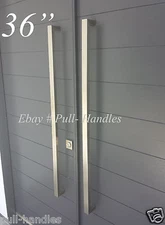 36" Door Hardware Pull Handles Bar Pulls Entry Store front Brushed Satin Nickel