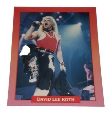 1991 Brockum RockCards #117 David Lee Roth  Van Halen Rock Hair Metal Band Cards