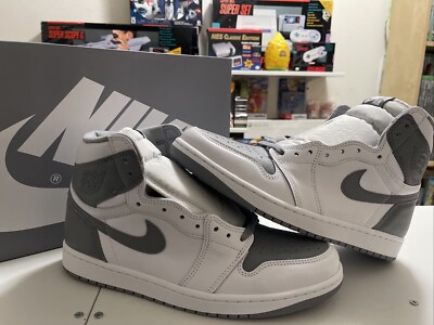 Nike Air Jordan 1 Retro High OG Stealth Grey White 555088-037 Men s size 10.5