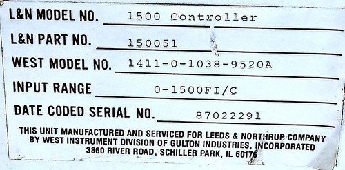 Leeds & Northrup 150051 Temperature Controller - Picture 5 of 5
