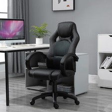HOMCOM Office Racing Chair Gaming Swivel PU Leather Computer Seat Home Office