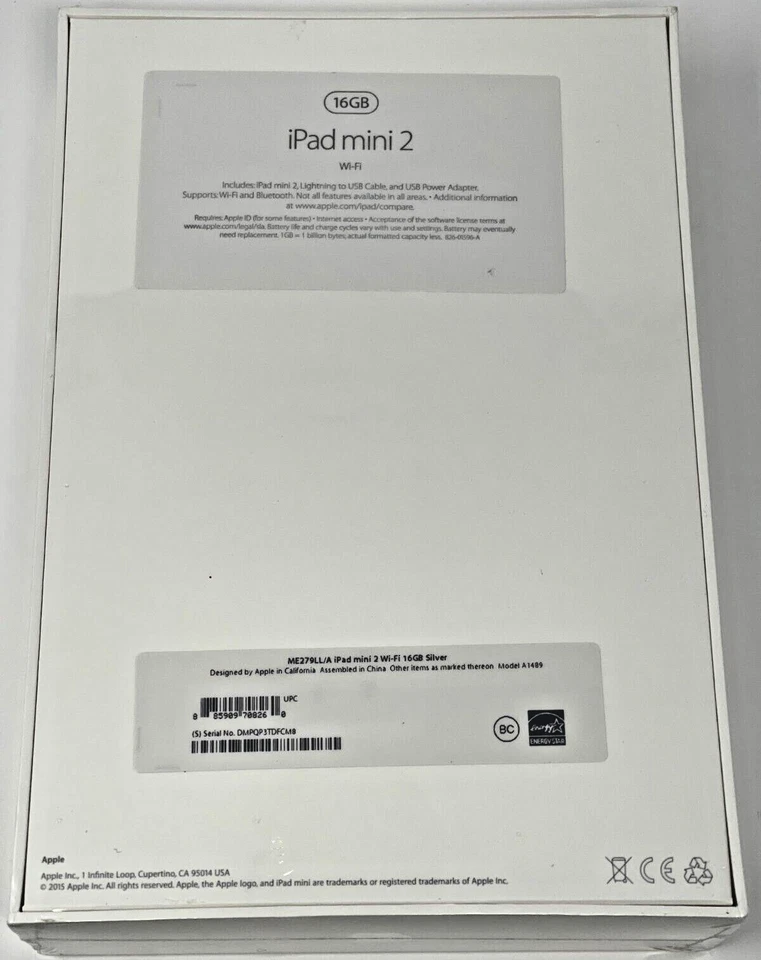 Apple iPad mini 2 16GB Wi-Fi 7.9-inch with Retina display ME279LL/A Silver/White - Image 2 of 4