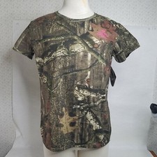 Mossy Oak Pink Break-up Infinity Logo Ss Camo T-shirt Sizes M L Xl Womens New Mossy Oak Pink Break-up Infinity Logo Ss Camo T-shirt Sizes M L Xl Womens New