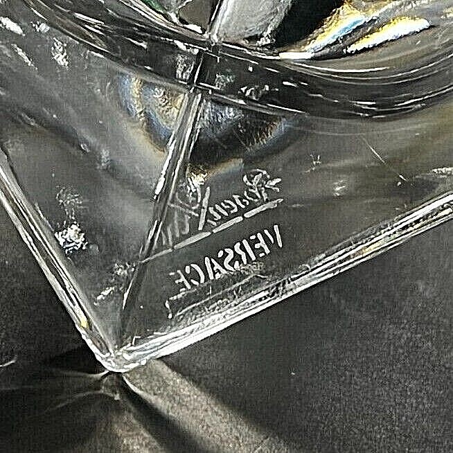 ROSENTHAL CRYSTAL VERSACE MEDUSA THREE LIGHT CANDLE HOLDER / CANDELABRA
