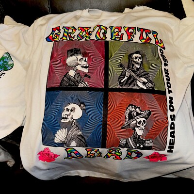 GRATEFUL DEAD EUROPEAN TOUR 1990 ツアーTシャツ 1990 Grateful Dead European Tour Tie Dye Shirt – WyCo Vintage