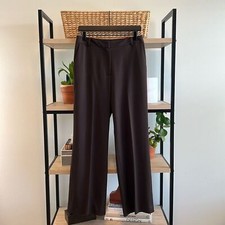 Brooks Brothers 346 Mid-Rise Brown Woven Twill Career Dress Pant Trouser, 6