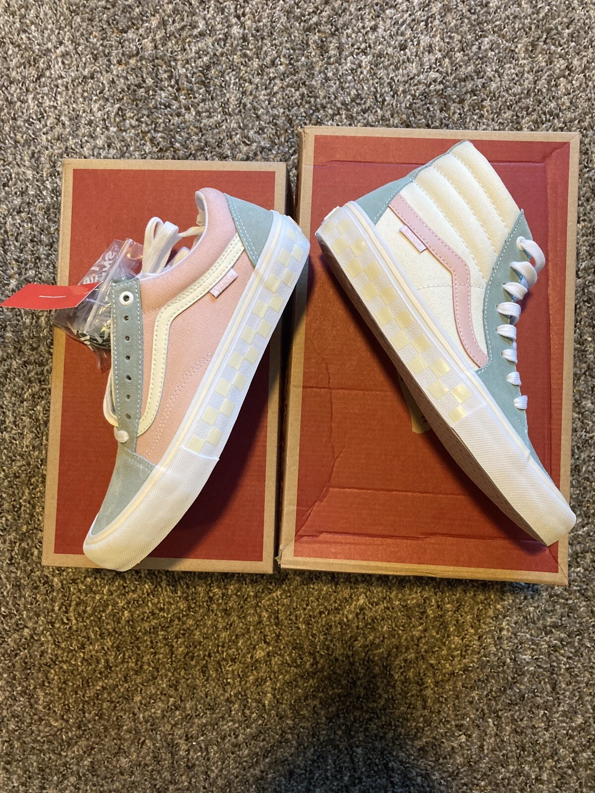 Lot VANS Old Skool Sk8 Hi Pro lavé pêche bleue princesse homme Supreme LX WTAPS