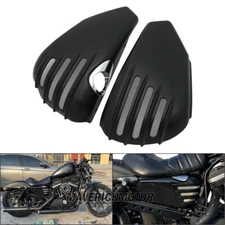 Side Panel Battery Fairing Covers For Harley Sportster XL883 XL1200 2004-2013 48