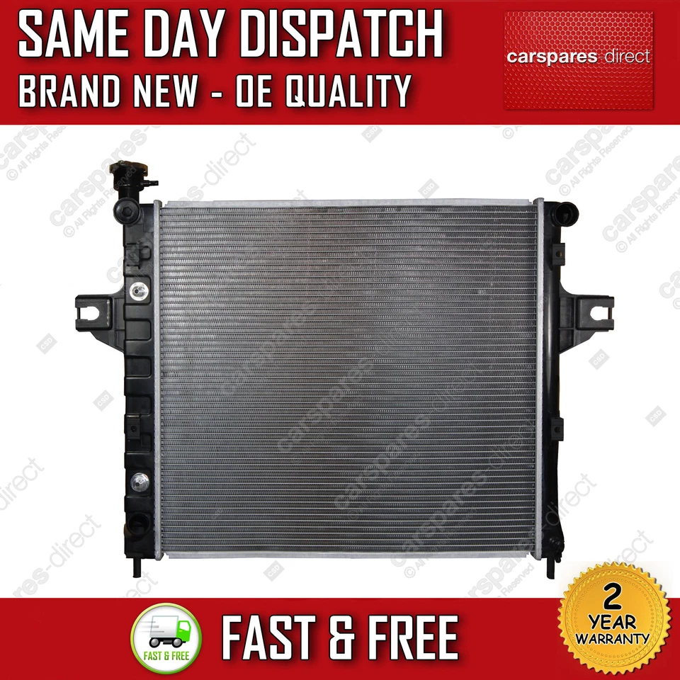 JEEP CHEROKEE XJ GRAND CHEROKEE RADIATOR AUTOMATIC / MANUAL PETROL 1993-2005 NEW - Image 2 of 3