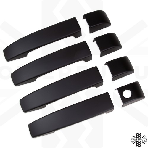 Door handle covers caps in Matt Black for Range Rover L322 Vogue - 第 1/6 張圖片