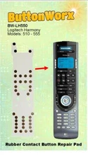 ButtonWorx™ Logitech Harmony 510 550 555 Remote Control - Rubber Contact Repair