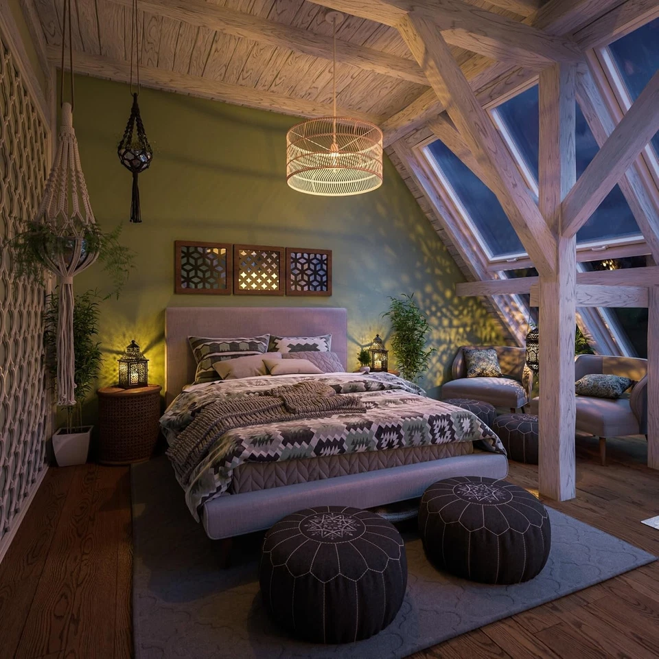 Lámpara colgante Butler 1 luz de ratán con acabado blanco de Kenroy INICIO Foto 2 de 4