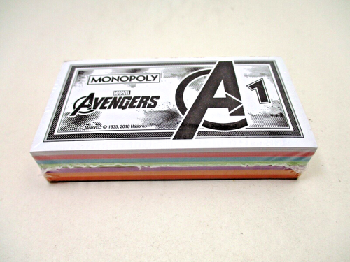 Monopoly 2018 Avengers Game Replacement Part / Piece MONEY Stack NEW Sealed