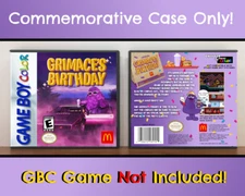 McDonald's Grimace's Birthday Gameboy Color Commemorative Game Case (NO GAME)