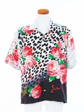 HAWAIIAN ALOHA SHIRT AH100380 JAPANESE VINTAGE KIMONO REVIVES , men's L