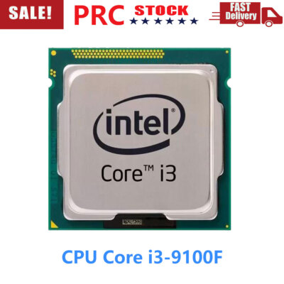 Intel Core i3-9100F CPU Quard Core 3.6GHz 8.0 GT/s Socket LGA 1151 CPU Processor