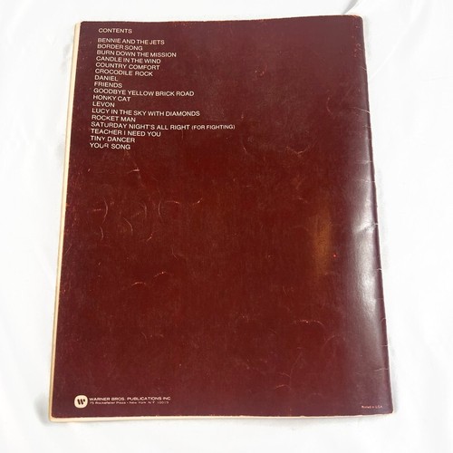 The music of Elton John made for guitar by Brent Phillips Sheet Music book 1975 - Picture 5 of 5