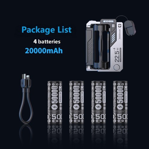 Banque d'alimentation mobile amovible cyber tactique, module de charge rapide chargeur batterie - Photo 8 sur 11