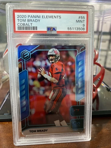 2020 Panini Elements Tom Brady Cobalt /27 PSA 9 Mint