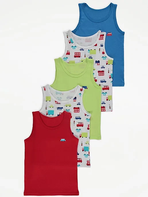 Boys coloured deals vests