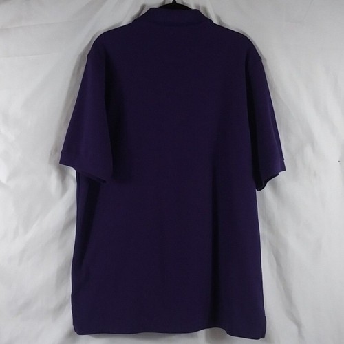 Croft & Barrow Easy Care Men's Purple Short Sleeve Polo Shirt Size L - Picture 2 of 7