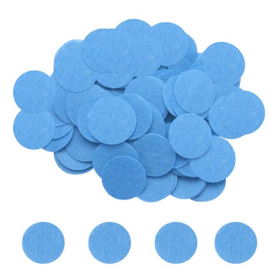 500 Stück Runde Filz Kreise 40 mm 1-1/2 Zoll Basteln Filz Vliesstoff Pad Blau