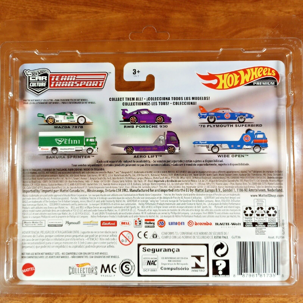Hot Wheels Team Transport 16 Efini Mazda 787B Sakura Sprinter Real