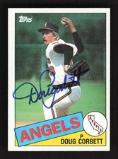 1985 TOPPS #682 DOUG CORBETT AUTOGRAPH