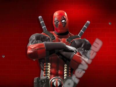 Deadpool American Superhero Marvel Film roter Druck Poster Wandkunst Bild A4 +