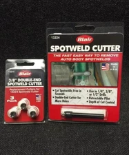Blair 13224 3/8" Double End Spotweld Cutter in Blister With 1 pack Replacement