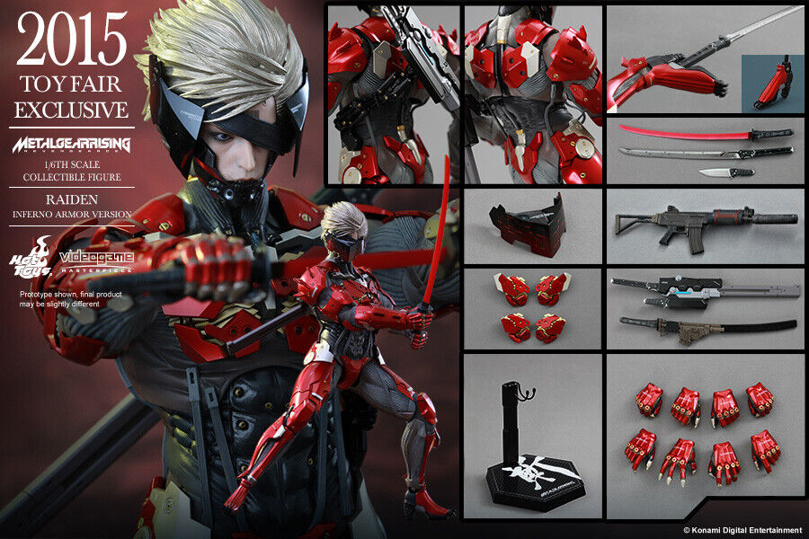 HOT TOYS 1/6 METAL GEAR RISING: REVENGEANCE VGM19 RAIDEN INFERNO ARMOR  VERSION 4897011177274